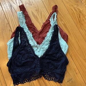 Aerie bralettes vintage lace